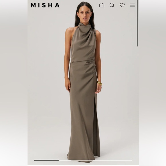 knee length gold dress Buy Rilu main image 0